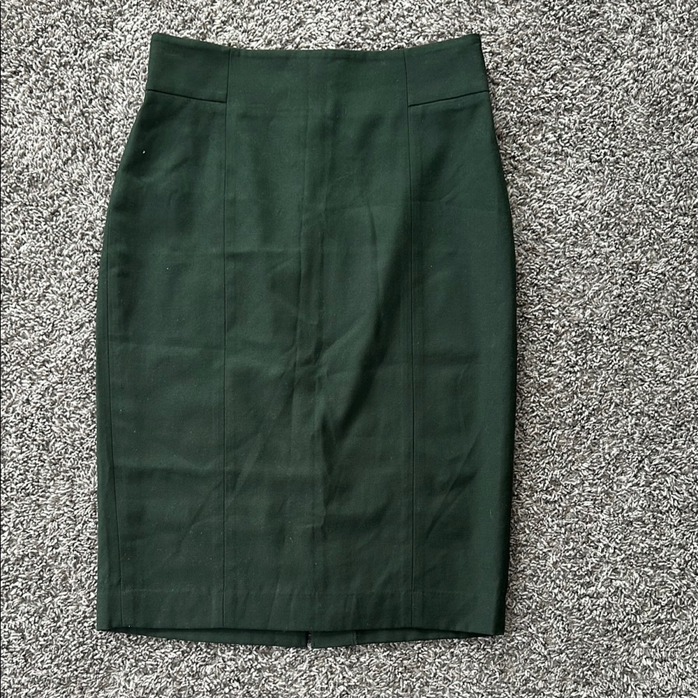 Elegant Green Pencil Skirt